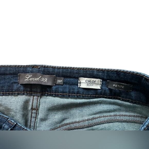 Level 99 Chloe Bootcut Petite Denim Jeans in Dark Wash - Women's 26P - Picture 5 of 12